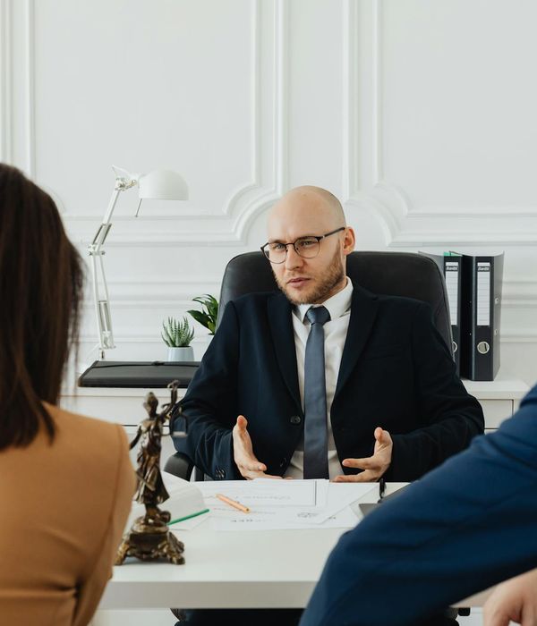 Professional consultant explaining detailed analytical findings to clients