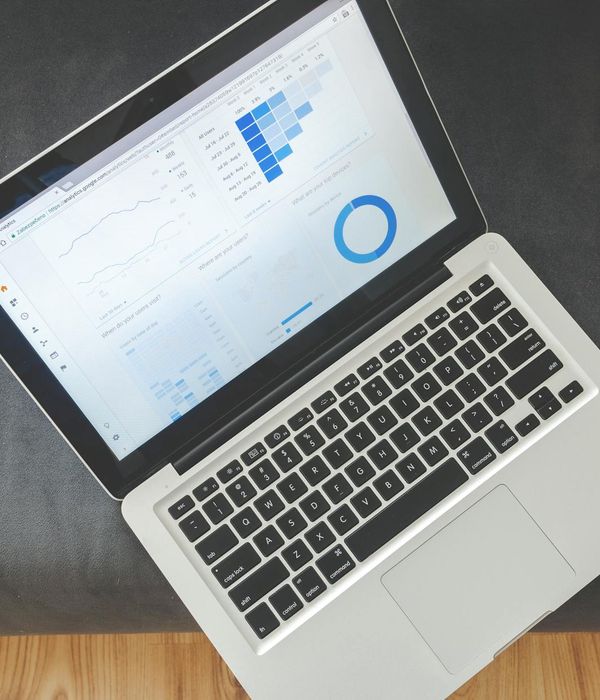 Strategic analytics dashboard with complex data visualization and insights